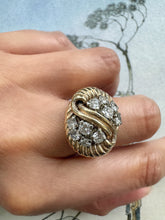 Load image into Gallery viewer, 14k Yellow Gold and Diamond Dome Ring