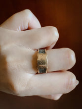 Load image into Gallery viewer, 1886 14k Gold and Hair Work Mourning Ring