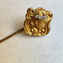 Load image into Gallery viewer, Art Nouveau Era Figural Stickpin with Diamonds - Fine