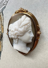 Load image into Gallery viewer, F&F Felger 14k Gold Goddess Cameo - Signed Fine Jewelry