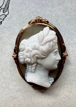 Load image into Gallery viewer, F&F Felger 14k Gold Goddess Cameo - Signed Fine Jewelry