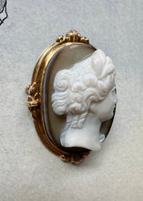 Load image into Gallery viewer, F&F Felger 14k Gold Goddess Cameo - Signed Fine Jewelry