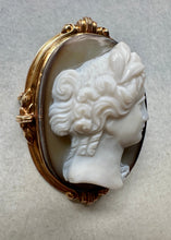 Load image into Gallery viewer, F&F Felger 14k Gold Goddess Cameo - Signed Fine Jewelry