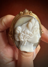 Load image into Gallery viewer, F&F Felger 14k Gold Goddess Cameo - Signed Fine Jewelry