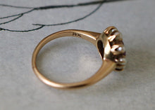 Load image into Gallery viewer, 14k Amethyst & Seed Pearl Ring