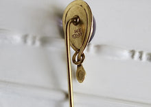 Load image into Gallery viewer, 14k Gold & Amethyst Victorian Era Stickpin with Box - Fine