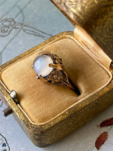 Load image into Gallery viewer, 14k Gold & Moonstone Art Nouveau Ring - Jewelry
