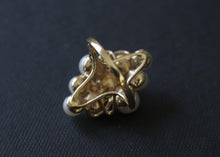 Load image into Gallery viewer, 14k Gold Pearl & Diamond Cluster Ring