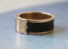 Load image into Gallery viewer, 1886 14k Gold and Hair Work Mourning Ring