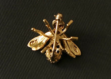 Load image into Gallery viewer, 18k Diamond and Sapphire Herbert Rosenthal Bee Brooch -