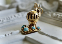Load image into Gallery viewer, 18k Gold Knight’s Helmet - CHARM