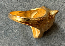 Load image into Gallery viewer, 18k Gold & Moonstone Cat with Paws Ring