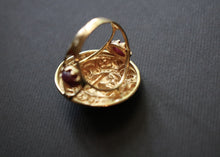 Load image into Gallery viewer, 18k Gold & Ruby Medusa Ring