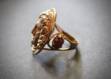 Load image into Gallery viewer, 18k Gold & Ruby Medusa Ring