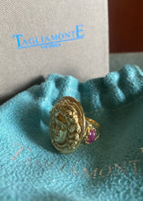 Load image into Gallery viewer, 18k Gold & Ruby Medusa Ring