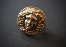 Load image into Gallery viewer, 18k Gold & Ruby Medusa Ring