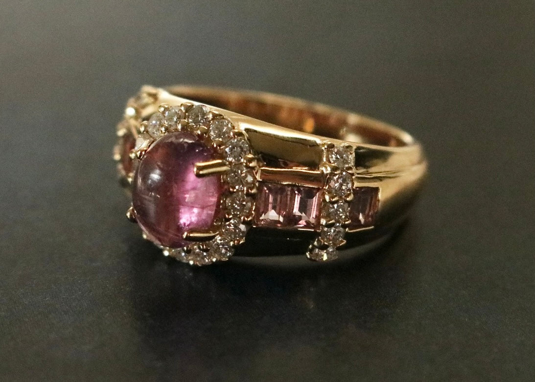 Jessamine Jewels - 18k Pink Tourmaline and Diamond Ring – Jessamine's