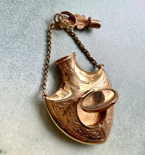 Load image into Gallery viewer, 18k Sacred Heart Locket Ex Voto Pendant