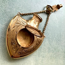 Load image into Gallery viewer, 18k Sacred Heart Locket Ex Voto Pendant