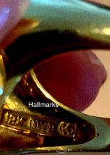 Load image into Gallery viewer, 1960s 18k Sapphire & Diamond Dome Ring