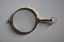 Load image into Gallery viewer, Antique 18k Gold Monocle Quizzing Glass Pendant