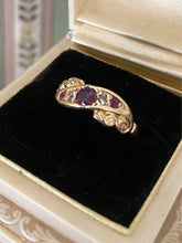 Load image into Gallery viewer, Antique 18k Gold Ruby and Diamond Ring