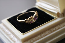 Load image into Gallery viewer, Antique 18k Gold Ruby and Diamond Ring