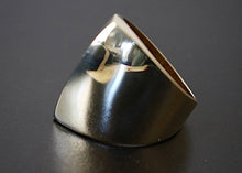 Load image into Gallery viewer, Bold Modern Architectural 14k Gold Ring