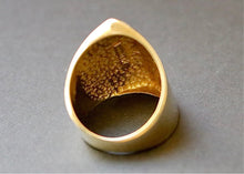 Load image into Gallery viewer, Bold Modern Architectural 14k Gold Ring