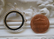 Load image into Gallery viewer, C. 1930s 14k Seed Pearl & Enamel Brooch by Sloan & Co.