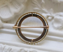 Load image into Gallery viewer, C. 1930s 14k Seed Pearl & Enamel Brooch by Sloan & Co.