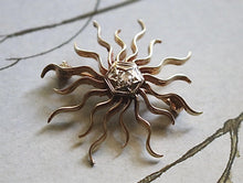 Load image into Gallery viewer, Circa 1910’s 14k and 12k Gold Celestial Vintage Brooch -