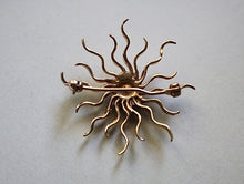 Load image into Gallery viewer, Circa 1910’s 14k and 12k Gold Celestial Vintage Brooch -