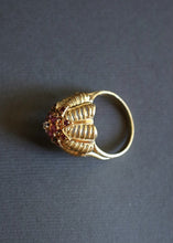 Load image into Gallery viewer, French 18k Gold Ruby and Diamond Ring