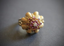 Load image into Gallery viewer, French 18k Gold Ruby and Diamond Ring
