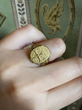 Load image into Gallery viewer, Ornate 18k Gold “Spes Unica” Ring - Fine Jewelry