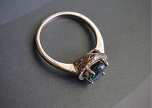 Load image into Gallery viewer, Sapphire Ring in a Halo of Diamonds and Set in 14kt Rose