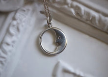 Load image into Gallery viewer, Tiffany & Co. “Man in the Moon” Sterling Silver Necklace