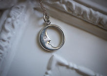 Load image into Gallery viewer, Tiffany & Co. “Man in the Moon” Sterling Silver Necklace