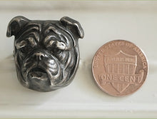 Load image into Gallery viewer, Victorian Foster & Bailey Sterling Silver Bulldog Pin