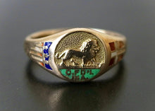 Load image into Gallery viewer, Vintage 14k Gold Sons of Italy Ring - Rings