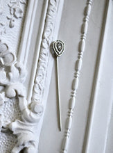 Load image into Gallery viewer, Vintage 14kt White Gold & Diamond Stickpin