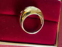 Load image into Gallery viewer, Vintage 18k Gold Diamond Starbust Bombe Ring