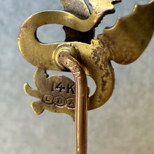 Load image into Gallery viewer, 14k Antique Dragon Stickpin