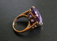 Load image into Gallery viewer, 14k Gold and Platinum FF Felger Amethyst and Diamond Ring