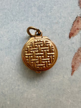 Load image into Gallery viewer, 14k Gold Mini Makeup Compact Charm
