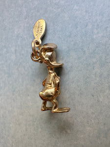 14k Vintage Donald Duck Charm