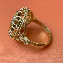 Load image into Gallery viewer, Ornate 1960s 18kt Gold and Peridot Ring by Corletto - Fine