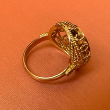 Load image into Gallery viewer, Ornate 1960s 18kt Gold and Peridot Ring by Corletto - Fine