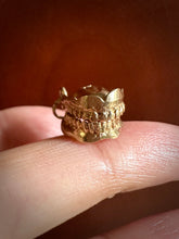 Load image into Gallery viewer, 14k Gold Vintage Chattering Teeth Charm